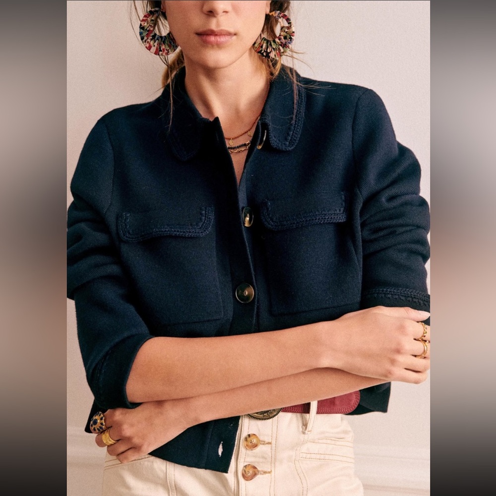 Sezane Betty cardigan navy XS